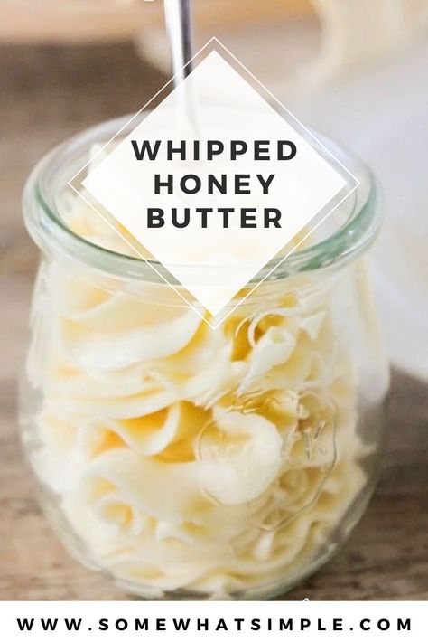 Whipped Honey Butter Recipe, Whipped Honey Butter, Easy Honey Butter, Pancakes Homemade, Recipe With Ginger, Hot Rolls, Homemade Honey Butter, Flavored Butter Recipes, Butter Recipes Homemade