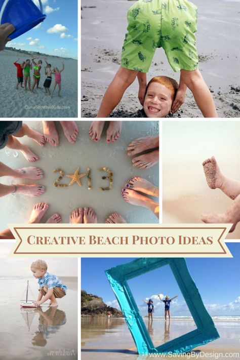 These creative beach photo ideas are the perfect way to capture all those precious vacation memories! Myrtle Beach Pictures, Creative Beach Pictures, Beach Photo Ideas, Colors Show, Beach Pictures Friends, Photography Genres, Family Beach Pictures, Beach Family Photos, Vacation Memories