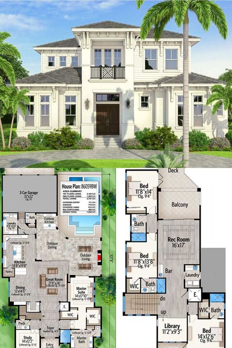 House Second Floor Design, House Layout Plans 4 Bedroom 2 Story Bloxburg, Costal House Layouts, House Exterior Blueprints, 5 Bedroom Florida House Plans, House Layouts 2 Story 5 Bedrooms, 5 Bedroom Mansion Floor Plans, Family Home Plans 2 Story, Summer House Layout Floor Plans