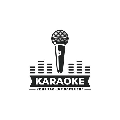 Karaoke Logo, Logo Banners, Heart With Arrow, Marketing Design, Custom Illustration, Custom Branding, Background Banner, Text Effects, Design Vector