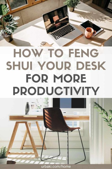 Your desk is one of the most important places according to feng shui, as it influences and symbolizes your career. This applies to a home office, work office, or cubicle. If you have a shared workspace, having a permanent desk somewhere is especially important. It is essential to pay attention to feng shui at your desk because your career is connected to your path in life. So even if you have a day job (or you don't have any job!), You still have a reason for being, or, as the French say... Feng Shui Desk Workspaces, Feng Shui Work Desk, Feng Shui Office Layout, Desk Feng Shui, Feng Shui Your Desk, Feng Shui Crystal Ball, Brown Wood Desk, Feng Shui Home Office, Feng Shui Office