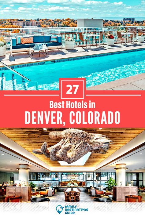 Want to see the best hotels in Denver, CO? We’re FamilyDestinationsGuide, and we’re here to help: From incredible luxury hotels and resorts, to nice budget hotels with a view, discover the BEST hotels to stay in Denver - so you get memories that last a lifetime! #denver #denverhotels #hotelsindenver #besthotelsindenver #hotelstostayindenver Where To Stay In Denver Colorado, Union Station Denver, Denver Hotels, Denver Travel, Family Friendly Hotels, Honeymoon Hotels, Budget Vacation, Family Destinations, Hotel Pool