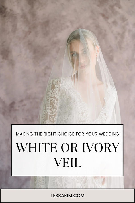 One of the many decisions you'll make while planning your wedding is choosing the color of your bridal veil. While white and ivory are the most common options, the decision isn't always straightforward. In this blog post, we'll explore the factors to consider when selecting the color of your veil and help you make the right choice for your special day. Ivory Veils Bridal, Ivory Veil Wedding, White Viel, Veil Color, Ivory Bridal Veil, Ivory Veil, White Veils, Ivory Gown, Find Your Match