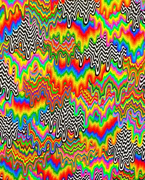 Trippy Background, Jen Stark, Trippy Drawings, Acid Art, Trippy Designs, Med Tech, Psychadelic Art, Colossal Art, Trippy Wallpaper