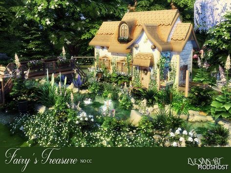 Download Fairy’s Treasure (NO CC) for Sims 4 at ModsHost NOW! This house belonged to a little fairy; having to travel very far, she decided to leave her to anyone who knew how to love her, as she loved her. His little treasure for you. Value: 42605 Recoloring Allowed: Yes Furnished: Fully Stories: 1 Lot Size: 3020 Cheats I’ve Used: bb.moveobjects bb.ignoregameplayunlocksentitlement bb.showhiddenobjects bb.showliveeditobjects To Install ... #videogames #sims4cc #house #mods #gaming #sims Sims 4 Lots Download, Sims4cc House, Sims 4 Fairy Mod, Sims 4 Fairy House, Fairy Sims 4 Cc, Sims 4 Fairy Cc, No Cc Sims, Cc For Sims 4, Disney Princess Challenge