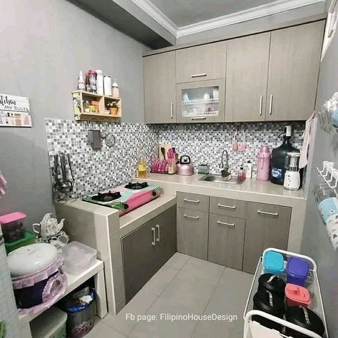 #kitchen Desain Pantry Dapur, Old Style Kitchen, Model Dapur, Minimal Kitchen Design, Tiny Kitchen Design, Kitchen Design Small Space, Bathroom Shelf Decor, Desain Pantry, Simple Kitchen Design