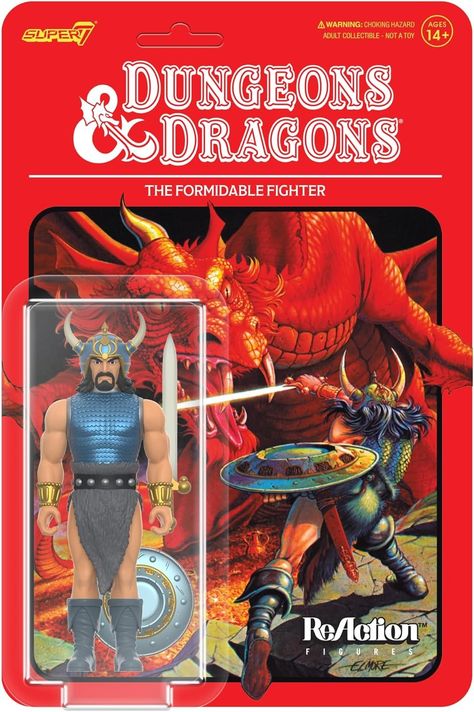 Amazon.com: Super7 Dungeons & Dragons The Formidable Fighter - 3.75" Dungeons and Dragons Action Figure with Accessories Vintage Collectibles and Retro Toys : Everything Else Dungeons And Dragons Figures, Dragon Toys, Dungeons Dragons, Vintage Collectibles, Retro Toys, Accessories Vintage, Vintage Accessories, Vintage Toys, Dungeons And Dragons