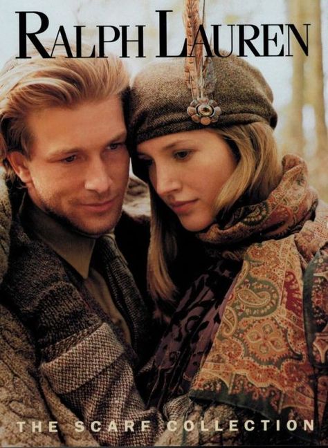 Ralph Lauren Ad Campaigns, Vintage Ralph Lauren Ads, Old Ralph Lauren, Ralph Lauren Ad, Ralph Lauren Ads, Ralph Lauren Fall, Scarf Collection, Into The West, Ralph Lauren Style