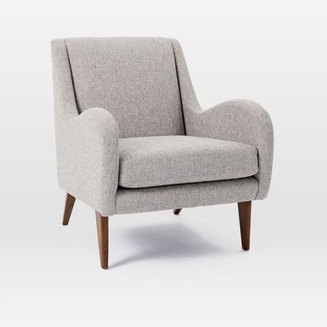 Sebastian Chair | west elm Canada Grey Chair Bedroom, Poltrona Design, Leather Swivel Chair, Armchair Furniture, Room Planning, Single Sofa, Sit Back And Relax, Small Furniture, Art Furniture