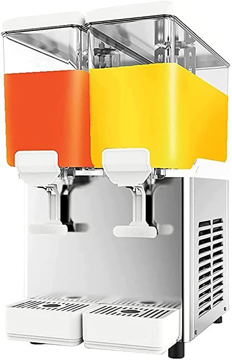 MNSSRN Hot and Cold Dual Temperature Automatic Two-Cylinder Cold Drink Machine, Large Capacity Self-Service Hot Drink Juice Machine Self-Service Juice Ice Tea Beverage Dispenser Stainless Steel Drink Machine, Juice Machine, Iced Tea Drinks, Salad Maker, Glass Beverage Dispenser, Juice Dispenser, Dispenser Design, Drink Juice, Catering Industry