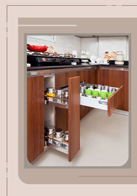 modular-kitchen-storage-ideas-for-urban-homes U Shaped Modular Kitchen Design, Kitchen Trolley Design, Latest Modular Kitchen Design, Modular Kitchen Cabinets, Kitchen Storage Space, Kitchen Modular, Modular Kitchen Designs, Kitchen Trolley, Modular Kitchen Design