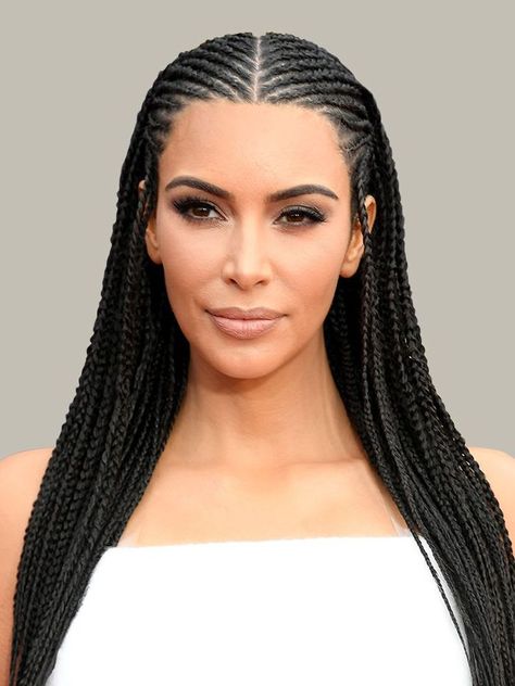 Kim Kardashian Braids, Kardashian Braids, Kim Kardashian Hair, Braids Pictures, Box Braids Hairstyles For Black Women, Kim Kardashian West, Braided Hairstyles For Teens, Fulani Braids, Braids With Beads