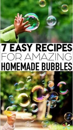 Bubble Recipes, Homemade Bubble Wands, Diy Bubbles, Bubble Solution Recipe, Bubbles Recipe, Homemade Bubble Solution, Bubble Mixture, Bubble Diy, Cousins Shirts