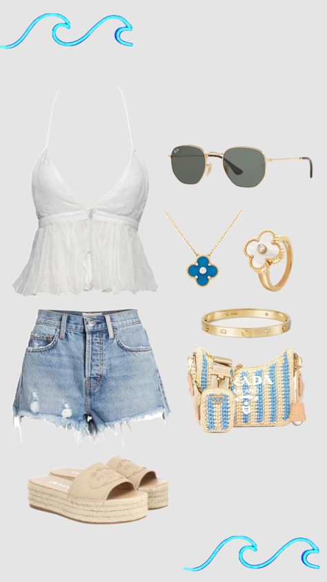 Hot Day Outfit, Shuffles Summer, Holiday Outfits Summer, Summer Holiday Outfits, Preppy Summer Outfits, Upgrade Your Wardrobe, Outfit Inspo Summer, Outfit Layout, Trendy Outfits For Teens