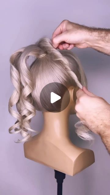 Hair Updos For Homecoming, High Bun Upstyle, Upstyle Hair Wedding, Up Do Hair Styles For Prom, Wet Hair Updos For Long Hair, Updo For Ball, Soft Updo Hairstyles Romantic, Pretty Updos For Long Hair For Prom, Updo On Mannequin