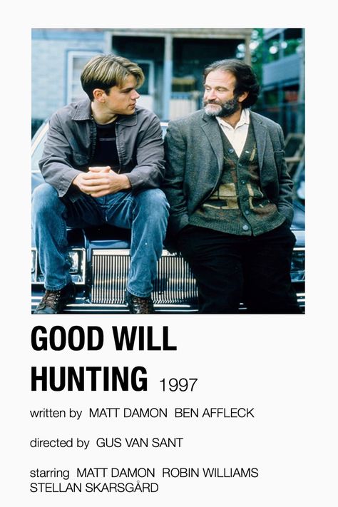 alternative movie posters // good will hunting (1997) Good Will Hunting Movie, Polaroid Movie Poster, Indie Movie Posters, Minnie Driver, Film Vintage, Iconic Movie Posters, Good Will Hunting, Movie Card, Film Posters Minimalist