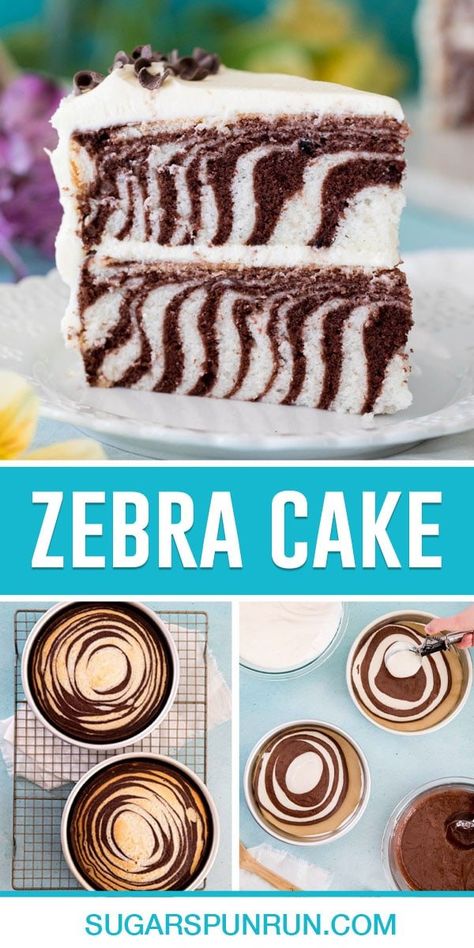 Zebra cake is such a showstopper! While it may seem daunting, I break down all of the steps so you can easily create this cake at home. Torturi Baby Shower, Zoo Cake, Cake At Home, Zebra Birthday, Animal Birthday Cakes, Wild Birthday Party, Jungle Cake, Safari Cakes, Zebra Cake