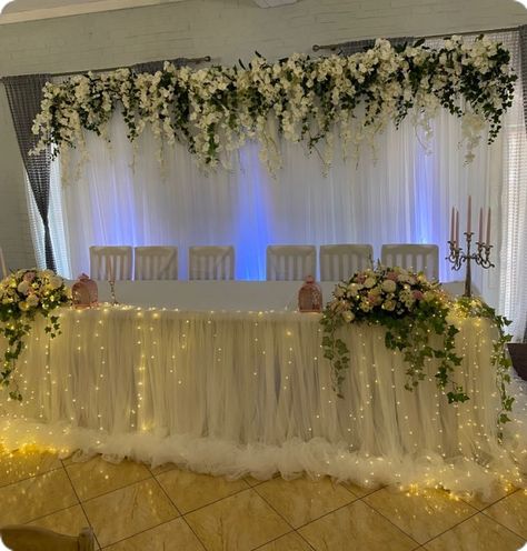 Quince Decorations Main Table, White Quince Theme, White Quinceanera Theme, Quinceanera Main Table, Quince Main Table, Quince Main Table Ideas, Main Table Quinceanera, Quinceanera Main Table Ideas, Quince Table