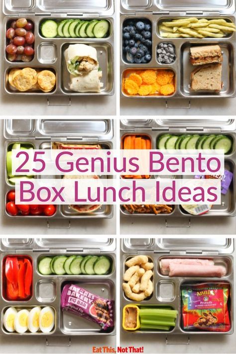 Healthy Bento Box Snacks, Heart Healthy Bento Boxes, Things To Put In Bento Boxes, Clean Eating Bento Box Ideas, Yum Box Lunch Ideas, Bento Box Diet, Quick And Easy Bento Box Ideas, Bento Box Lunch For Diabetics, Quick Bento Boxes