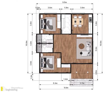 Small House Blueprints, House Design Plans, Building A Container Home, Small House Design Plans, Roofing Materials, House Blueprints, Home Design Plans, Small House Design, Design Planning