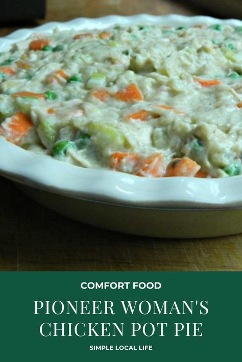 Chicken Pot Pie Recipe Pioneer Woman, Pioneer Woman Chicken Pot Pie, Pioneer Woman Recipes Dinner, Pioneer Woman Chicken, Turkey Pot Pie, The Food Network, Easy Chicken Pot Pie, Pioneer Woman Recipes, Pot Pies Recipes