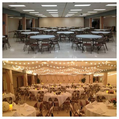 various lights that we can reuse? Wedding Reception On A Budget, Wedding Reception Hall, Wedding Hall Decorations, Indoor Wedding Receptions, Wedding Decorations On A Budget, Wedding Reception Ideas, Wedding Budget, Wedding Hall, Hall Decor