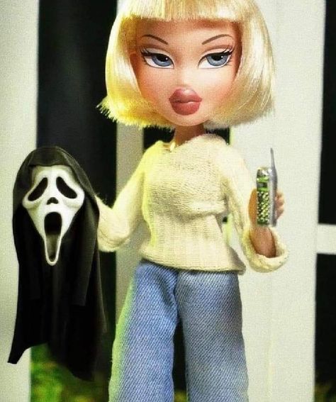 Ghoulishbat on Twitter: "… " Drew Barrymore Scream, Screaming Drawing, Scream Costume, Bratz Movie, Black Bratz Doll, Bratz Doll Outfits, Arte Cholo, Brat Doll, Horror Vintage