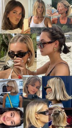 Short Hair Below Ears, Bob Hair Outfit Style, Nice Bob Hairstyles, Outfits That Go With Short Hair, Fall Hair Styles For Short Hair, Short Summer Hair 2024, Short Hair Aesthetic Outfits, Short Bob Hair Dos, Styling Short Straight Hair