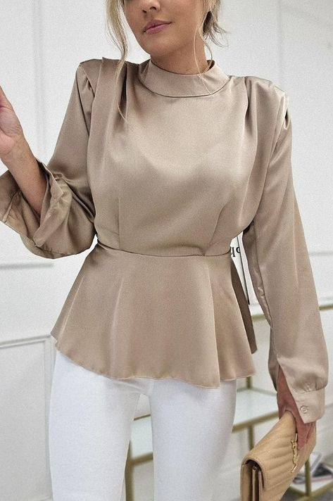 Satin tops blouses classy