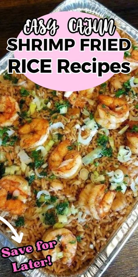 This hearty one-pot 30-minute Cajun Shrimp Fried Rice brings the fabulous spicy flavours of Louisiana to your dinner table! An easy, full-flavoured recipe using sausage, shrimp or prawns and leftover rice. Cajun Fried Rice With Shrimp, Shrimp Dirty Rice Recipe, Cajun Shrimp Fried Rice Recipe, Cajun Rice Recipes, Fried Rice Casserole, Shrimp Recipes With Rice, Cajun Fried Rice, Cajun Shrimp Rice, Cajun Shrimp Fried Rice