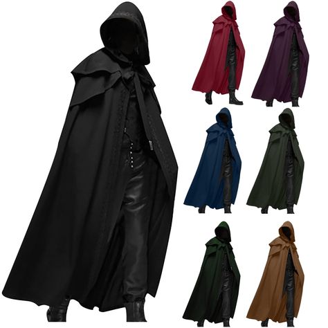 PRICES MAY VARY. vampire costume funny costumes for men mens medieval cloak with hood men's cloak medieval medieval costume men hooded cloak halloween cloak without hood halloween costume outfit for adults scary halloween costumes for men coat big and tall halloween costume for men 6xl medieval knight costume men halloween costume for men cool funny halloween costumes for men halloween costume for men renaissance vampire costume men gothic jacket for men halloween costumes for men halloween cost Long Hair Men Halloween Costume, Pirate Coat Male, Lord Of The Rings Cloak, Male Fantasy Clothing Casual, Male Witch Costume, Vampire Costume Men, Scary Halloween Costumes For Men, Black Cloak With Hood, Mens Tailcoat