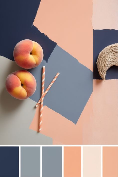 Discover the ultimate guide to achieving success with "a" - learn key strategies for maximizing your potential and reaching your goals. #ad     #Colortrend #wallpaint2024  #color2024  #DIYpainting  ##DIYhomedecor  #Fixhome Color Schemes With Coral, Navy Coral Green Color Palette, Blue And Peach Colour Palette, Kitchen Peach Color, Pastel Interior Color Palette, Sunset Interior Design Color Palettes, Peach Navy Color Palette, Peach And Blue Interior, Navy And Peach Living Room