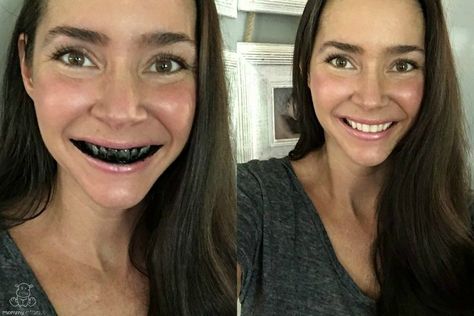 Here's the easiest way to whiten your teeth naturally with activated charcoal, even when your schedule is super busy. Hismile Teeth Whitening, Natural Teeth Whitening Remedies, Activated Charcoal Teeth Whitening, Teeth Whitening Homemade, Get Whiter Teeth, Teeth Whitening Remedies, Teeth Whitening Diy, Teeth Whitening Toothpaste, Charcoal Teeth Whitening