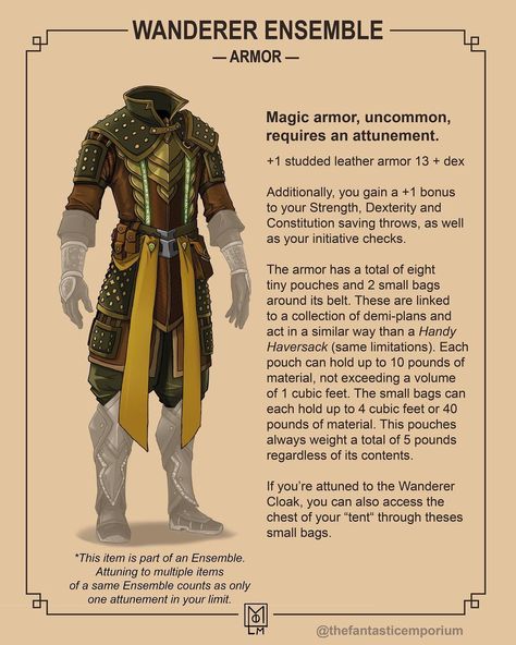 Studded Leather Armor, Magic Armor, Dungeons And Dragons Rules, Arcane Trickster, Dnd Stats, Dnd World Map, Dungeon Master's Guide, D D Items, Dnd Dragons