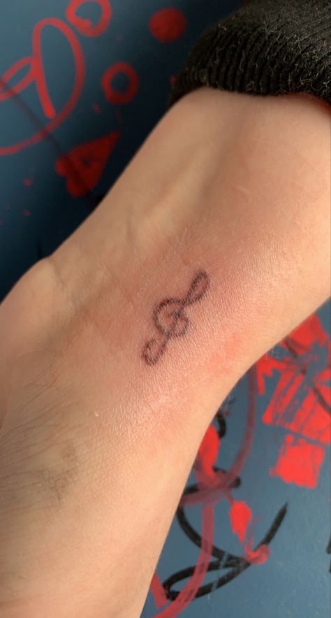 Music Note Stick And Poke, White Ink Stick And Poke, Music Stick And Poke, Heart Stick N Poke, Stick And Poke Hip Tattoo, Stick And Poke Tattoo Ideas Small, Stick And Poke Tattoo Men, Easy Stick N Poke Ideas, Easy Stick N Poke