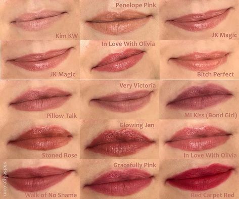 Charlotte Tilbury Lipstick Swatch, Charlotte Tilbury Bond Girl, Charlotte Tilbury Very Victoria, Red Lipstick Swatches, Charlotte Tilbury Lip, Best Mac Lipstick, Pillow Talk Lipstick, Charlotte Tilbury Lipstick, Girls Lipstick