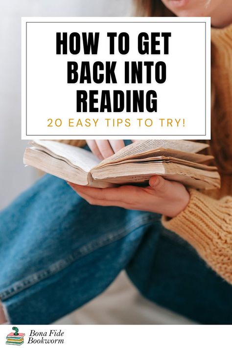 If you feel like you miss reading and miss the bookworm you used to be (or you want to start getting the benefits of reading again), then it’s time to find the book lover inside of you once more. Here are 17 easy tips for how to get back into reading books again and rekindle your love of reading! How To Read More Books Tips, How To Get Back Into Reading, Get Back Into Reading, Reading Facts, Benefits Of Reading, Must Read Novels, How To Read More, The Bookworm, Love Of Reading