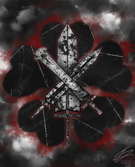 Black Clover Widgets, Black Clover Tattoo Ideas, Black Clover Logo, Black Clover Wallpaper, Witcher Wallpaper, Clover Wallpaper, Clover Logo, Clover Tattoos, One Piece Chapter