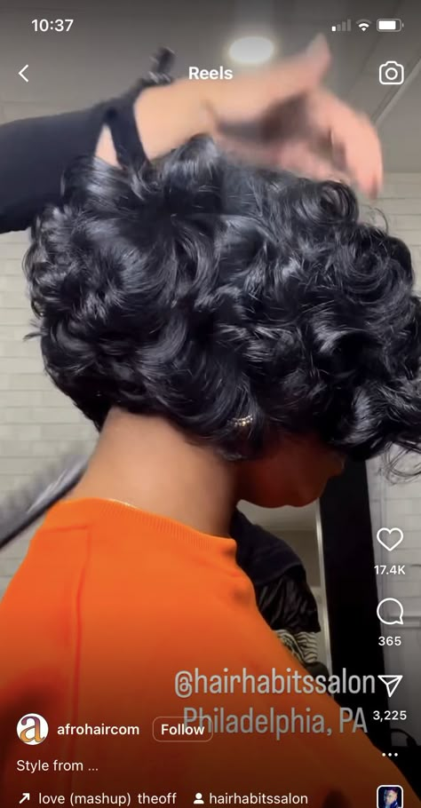 Set Hairstyles, Natural Hair Bob Cut, Roller Set Hairstyles, Ash Blonde Hair Dye, Medium Black Hair, Natural Hair Bob, Pretty Short Hair, Finger Waves Short Hair, Curly Pixie Hairstyles