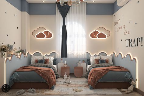 Modern Kids Room Design, Kids Bedroom Furniture Design, Luxury Kids Bedroom, Kids Shared Bedroom, Kids Room Interior Design, Modern Kids Bedroom, Kid Bedroom, Modern Kids Room, Boy Bedroom Design