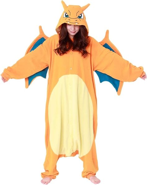 Hallaween pokemon costume for women (amazon link ). #fashion #pokemon #halloweencostume #halloweencostumeswomen #onesie Charizard Cosplay, Pokémon Costume, Pokemon Kigurumi, Anime Onesie, Pokémon Charizard, Cosplay Pokemon, Pokemon Room, Pokemon Costumes, Room Wear