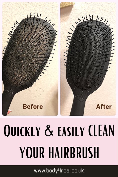 Cleaning Hair Brushes, Clean Your Hairbrush, Baking Powder For Cleaning, Hair Brush Cleaning, Diy Shampoo Recipe, Baking Soda Health, Baking Soda For Hair, Clean Hairbrush, Uk Video