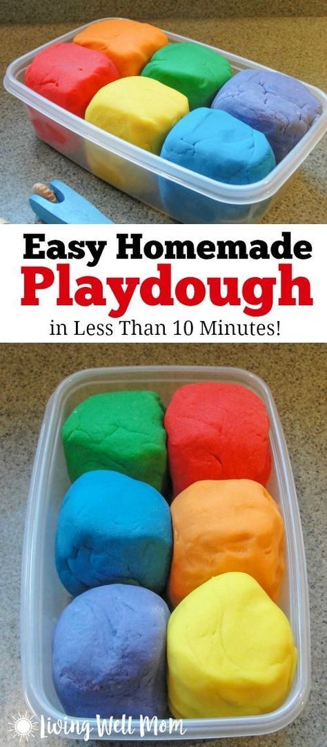 Best Homemade Playdough Recipe, Easy Homemade Playdough, Easy Homemade Playdough Recipe, Aktiviti Prasekolah, Homemade Playdough Recipe, Camp Crafts, Playdough Recipe, Homemade Playdough, Toddler Snacks