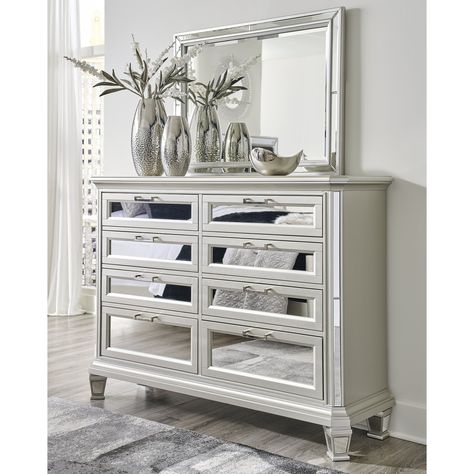 Distressed white bedroom furniture