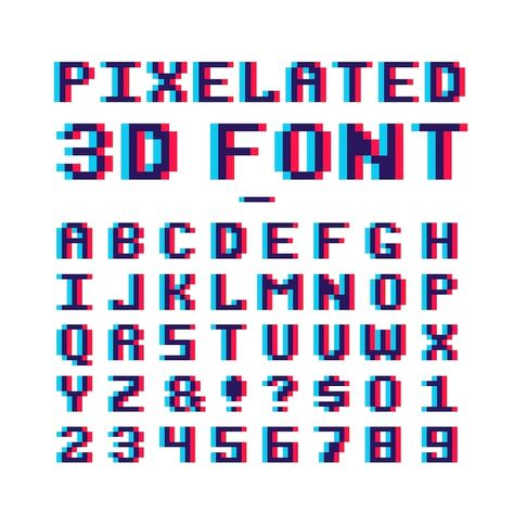 Pixel Art Alphabet, 8 Bit Pixel Art, How To Pixel Art, Latin Alphabet, Pixel Font, Art Alphabet, Cross Stitch Fonts, Pixel Art Templates, Cross Stitch Letters