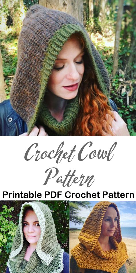 Hooded Cowl Crochet Pattern, Hooded Cowl Pattern, Crochet Hooded Scarf Pattern, Crochet Hooded Cowl, Crochet Hooded Scarf, Cozy Gifts, Crochet Hood, Cowl Crochet, Hooded Cowl