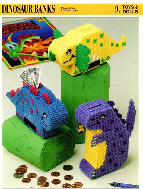 Free Plastic Canvas, Shamrock Template, Doll Garden, Holiday Canvas, Sewing Crochet, Plastic Canvas Pattern, Plastic Canvas Ornaments, Crafts For Boys, Dinosaur Pattern