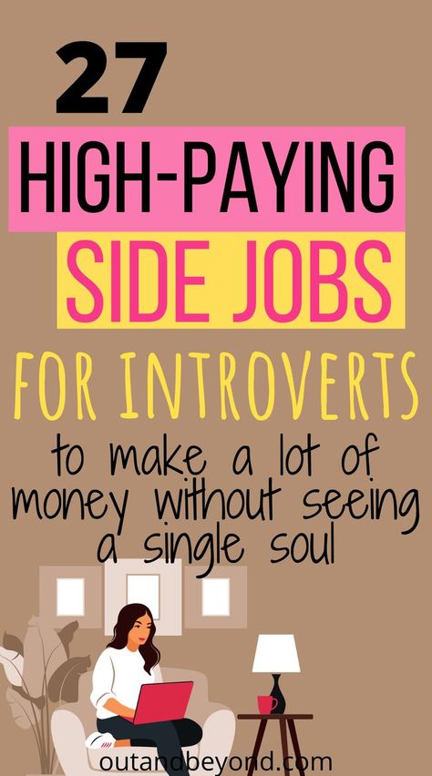 The best side hustle ideas for introverts who need to make extra cash from home without having to see or talk to anyone. Side Hustle Money, Earn Extra Money Online, Work From Home Careers, Easy Online Jobs, No Phone, Earn Money Online Fast, Side Hustle Ideas, Money Making Jobs, Financial Life Hacks