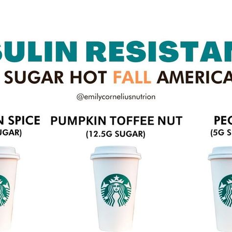 Emily Cornelius Dietitian ▫️ Insulin Resistance Weight Loss on Instagram: "Fall Americano Party! 🍂 🥳 SAVE, SHARE, and TRY these new revamps! 

But first, if you don’t follow me you make never see these revamps again! Make sure you hit the follow button for more low sugar ideas for insulin resistance and prediabetes! Everyone always says, I give the best info away from free! 💕

#Starbucks #starbucksdrinks #weightlossforwomen #weightlosstips #pcoscoffee #bloodsugargoals #lowsugarlife #prediabeticdiet #insulinresistancediet #diabetesreversal #weightlosstips #fatlossdiet #pcoslifestyle" Starbucks Tips, Autumn America, Prediabetic Diet, Toffee Nut, Fat Loss Diet, Follow Button, Insulin Resistance, Starbucks Drinks, Low Sugar