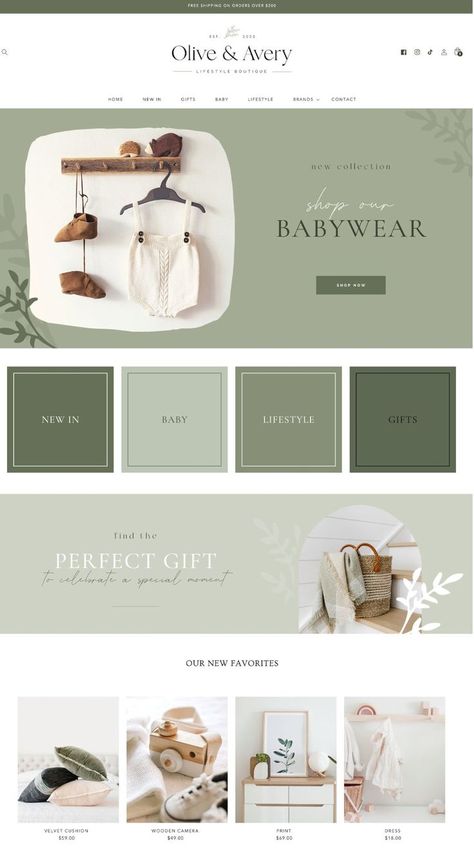 Shopify Home Page Design, Themes For Website, Green And White Website Design, Blog Ideas Design Website, Olive Green Website Design, Farmhouse Website Design, Ministry Website Design, Sage Green Website Design, Sage Website Design